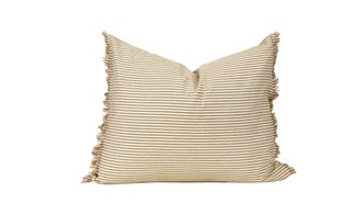 ABBY STRIPE CUSHION COVR 40X50CM MUSTARD