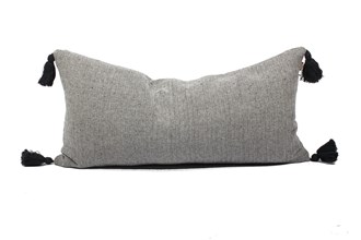 Herringbone Breakfast Cushion Dark Slate 30x60