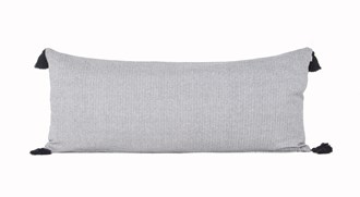 Herringbone Long Cushion Dark Slate 40x90