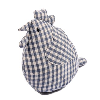 HENRIETTA GINGHAM DOORSTOP BLUEBERRY