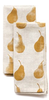 PEAR NAPKIN S/4 MUSTARD