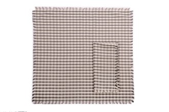 GINGHAM NAPKIN ASH set 4