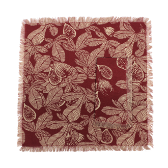 Fig Tree Napkin Ruby Set 4