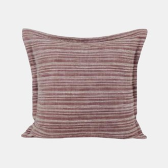 BERRY FANCY STRIPE CUSHION RED 50x50CM