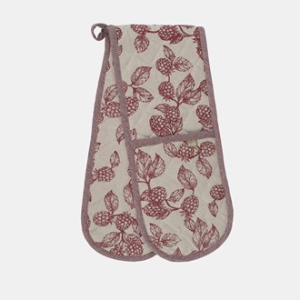 BERRY DOUBLE OVEN GLOVE RED