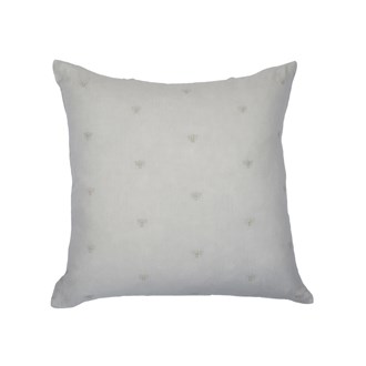 MASON BEE LINEN CUSHION SKY GREY 45x45
