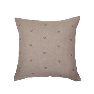 MASON BEE LINEN CUSHION STONE 45x45