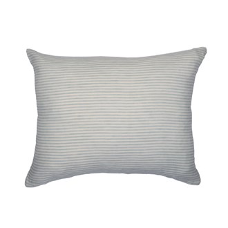 LINEN STRIPE CUSHION SKY GREY 50X40