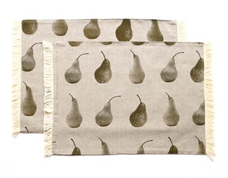PEAR PLACEMAT S/4 KHAKI