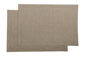 CHAMBRAY PLACEMAT CHARCOAL set 4