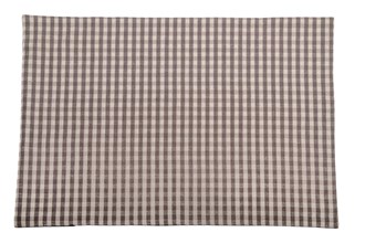 GINGHAM PLACEMAT ASH S/4