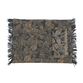 Fig Tree Placemat Dark Slate S/4