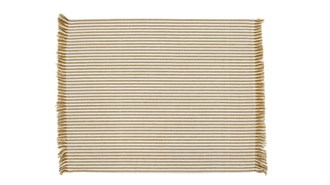 ABBY STRIPE PLACEMAT S/4 MUSTARD