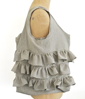 BULK S6 CHECK FILL SHOPPING TOTE KHAKI