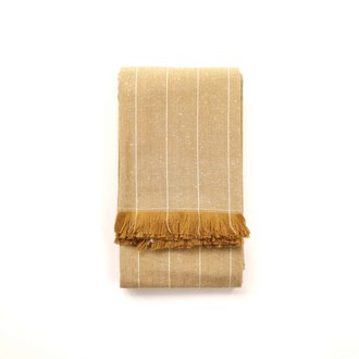 WILD STRIPE TABLECLOTH MUSTARD