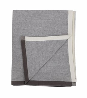 CHAMBRAY TABLECLOTH CHARCOAL 140X240CM