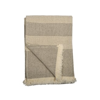 KUMAS THROW - CHARCOAL 130X180CM