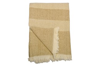KUMAS THROW - TUSCAN OLIVE 130x180CM