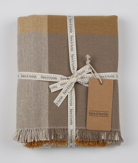 Giant Check Throw Mustard