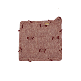 Tuft Pot Holder Ruby