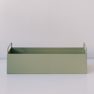 Metal Planter Box - Sage Green